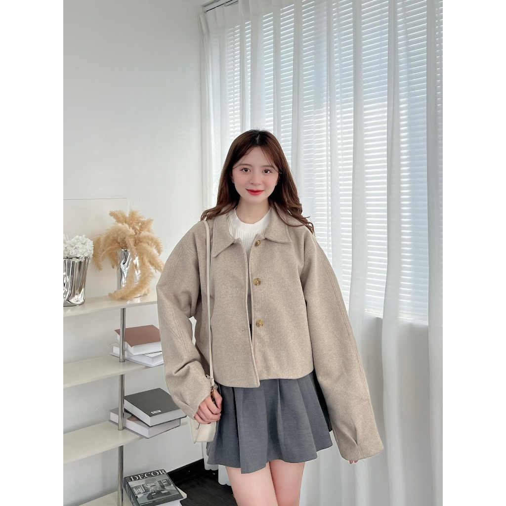 Áo dạ ép nữ hàng may 2 lớp phong cách Hàn Quốc hot thu đông Maia 952 P13K3