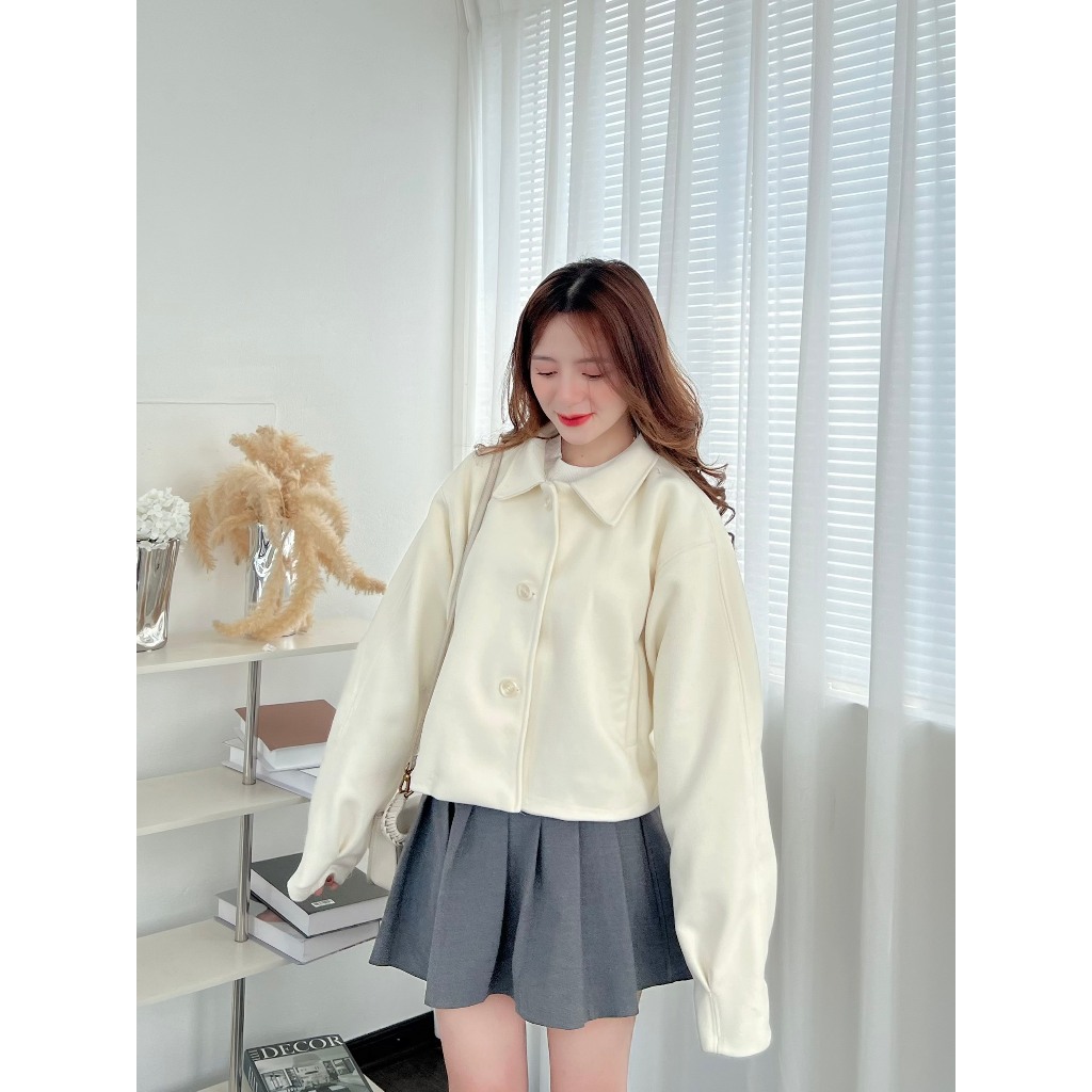 Áo dạ ép nữ hàng may 2 lớp phong cách Hàn Quốc hot thu đông Maia 952 P13K3