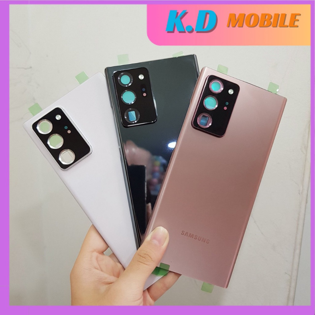 Nắp lưng thay thế Samsung Note 20 Ultra / Note 20u có cụm kính camera và keo viền - Shop Dung