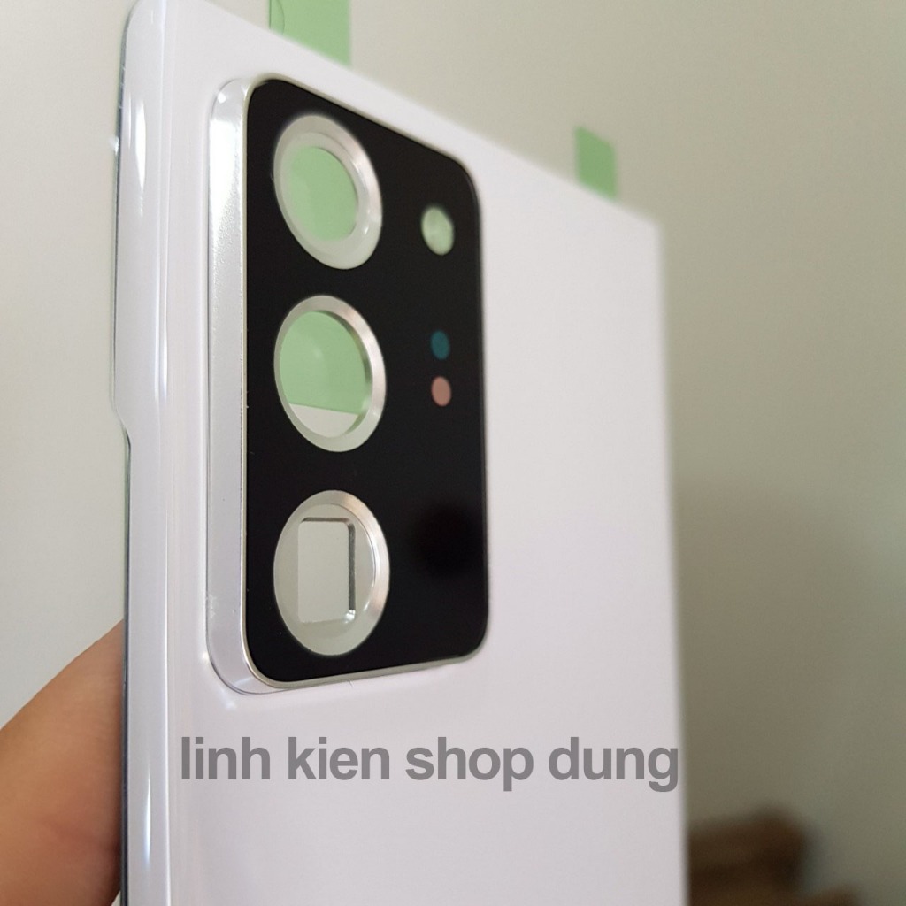 Nắp lưng thay thế Samsung Note 20 Ultra / Note 20u có cụm kính camera và keo viền - Shop Dung