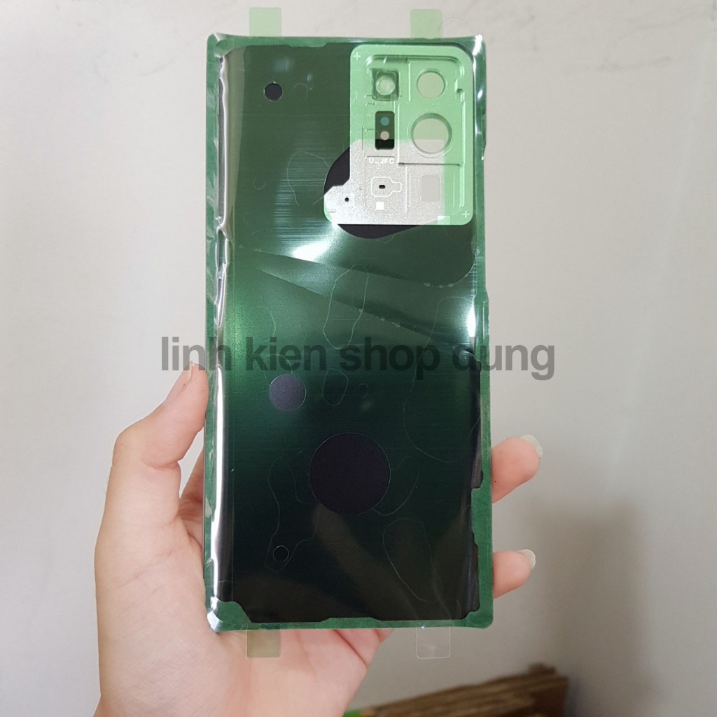 Nắp lưng thay thế Samsung Note 20 Ultra / Note 20u có cụm kính camera và keo viền - Shop Dung