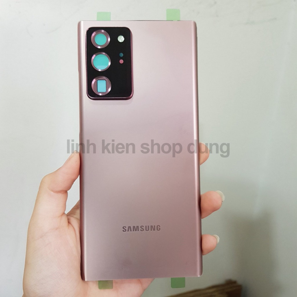 Nắp lưng thay thế Samsung Note 20 Ultra / Note 20u có cụm kính camera và keo viền - Shop Dung