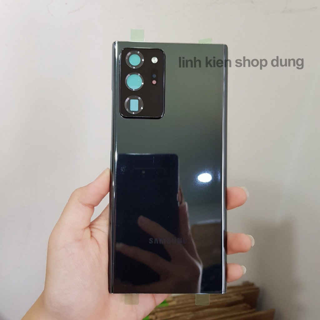 Nắp lưng thay thế Samsung Note 20 Ultra / Note 20u có cụm kính camera và keo viền - Shop Dung