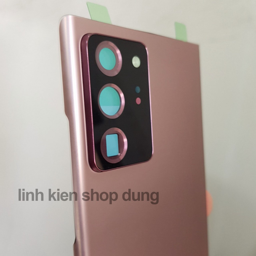 Nắp lưng thay thế Samsung Note 20 Ultra / Note 20u có cụm kính camera và keo viền - Shop Dung