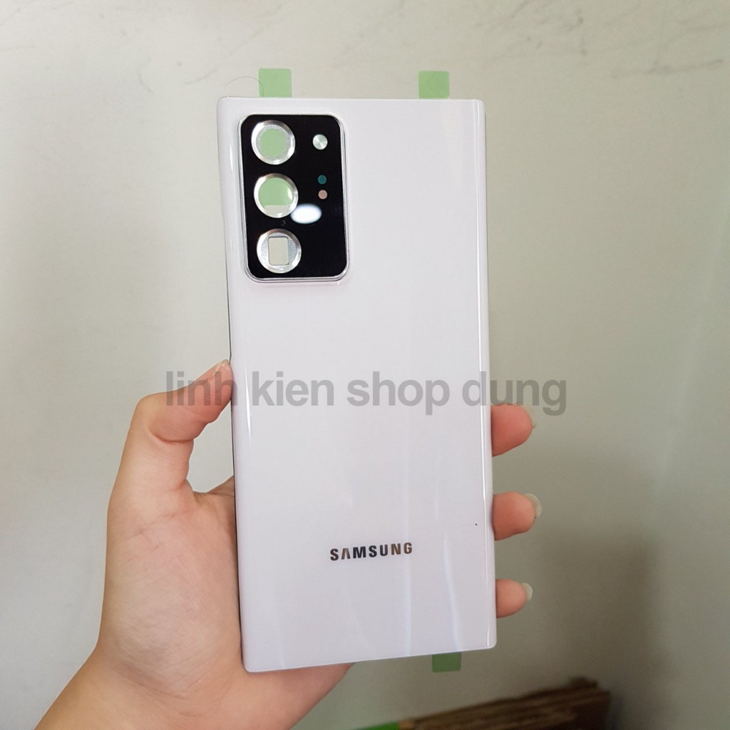 Nắp lưng thay thế Samsung Note 20 Ultra / Note 20u có cụm kính camera và keo viền - Shop Dung