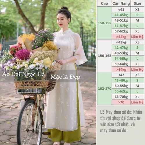 Áo Dài Cách Tân, Áo Dài Ren 4 tà Tay Loe Đính Nơ H12