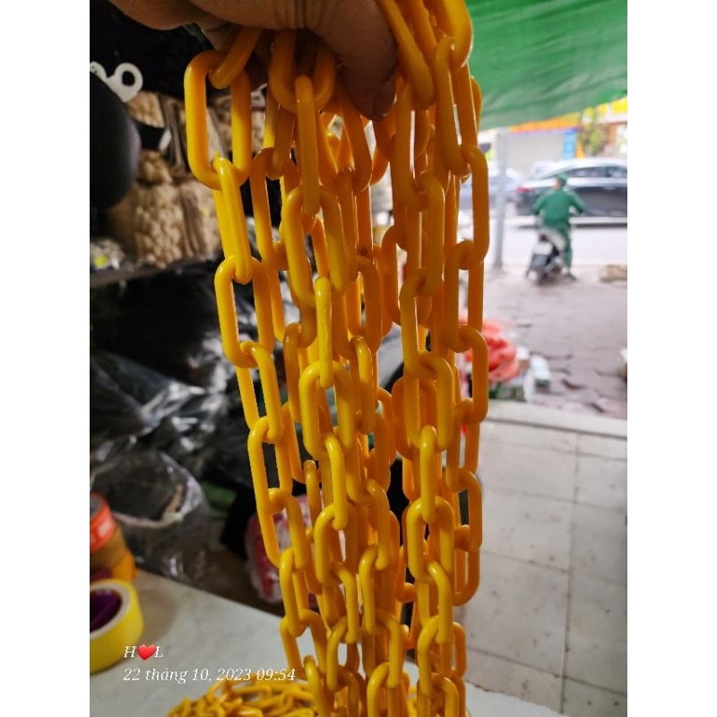 Dây Xích Nhựa Nối Cọc Tiêu Giao Thông Phi 8mm Chất Liệu HDPE Tác Dụng Phân Làn Giao Thông