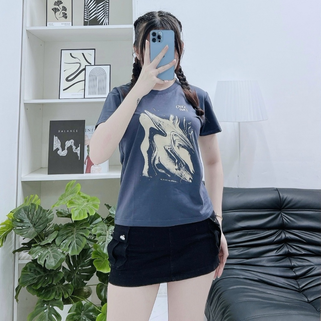 Áo Thun Baby Tee Phong Cách Thể Thao Viền Tay In Chữ B RYSO FASHION