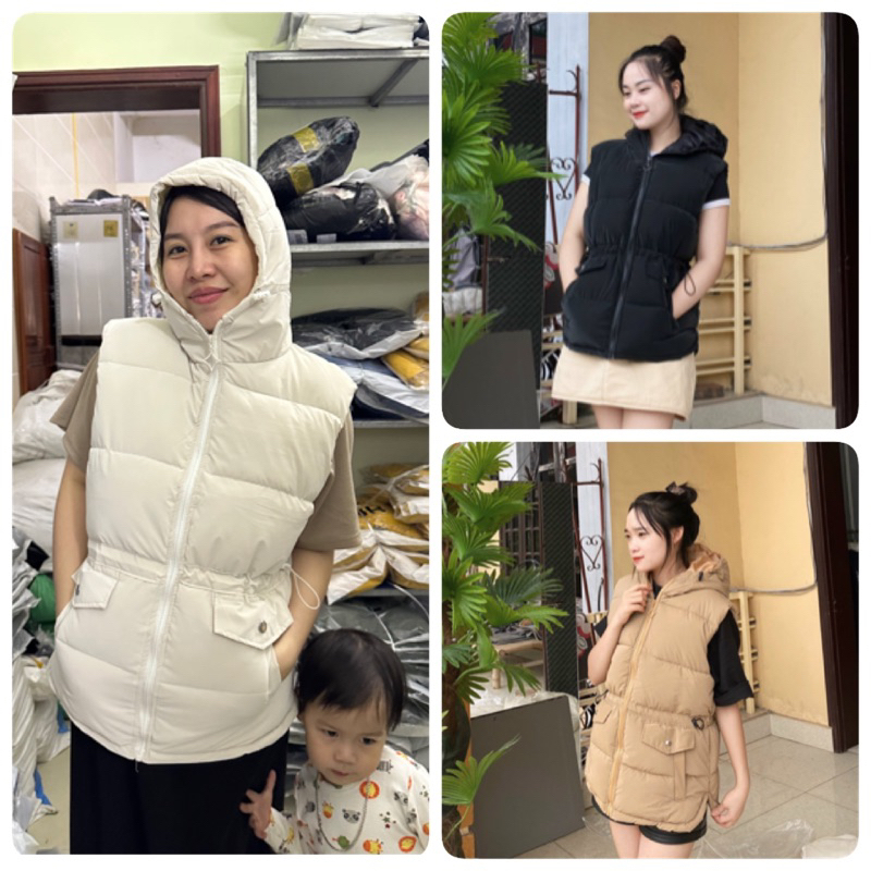 Áo phao Free size 38-60kg dài tay và gile