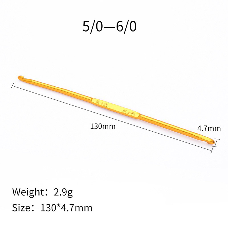 Kim móc 2 đầu cán vàng