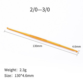 Kim móc 2 đầu cán vàng