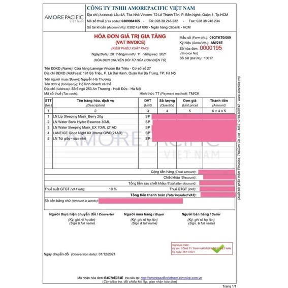 Mặt nạ ngủ cho môi Laneige Lip Sleeping Mask 20g Hàn Quốc