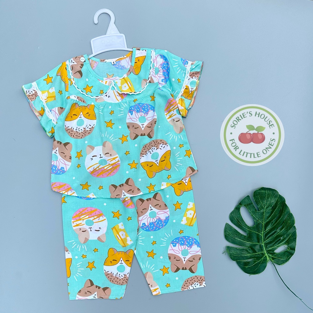 Bộ tole lanh ÁO TAY NGẮN QUẦN DÀI bé gái