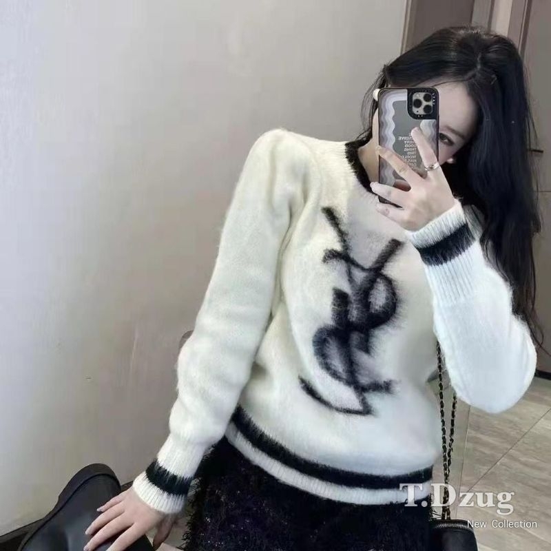 Áo len lông viền chữ hàng QCL1