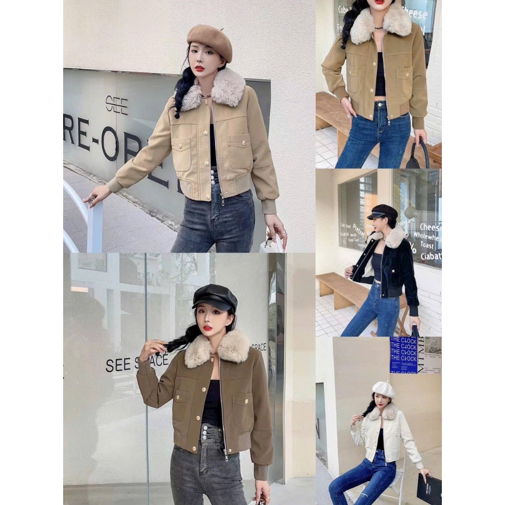 ÁO KHOÁC DA LÓT LÔNG HÀNG QUẢNG CHÂU