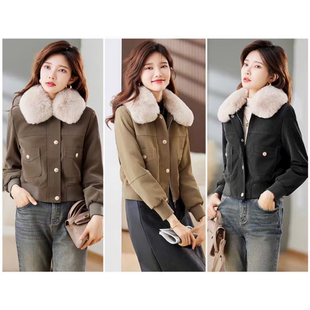 ÁO KHOÁC DA LÓT LÔNG HÀNG QUẢNG CHÂU