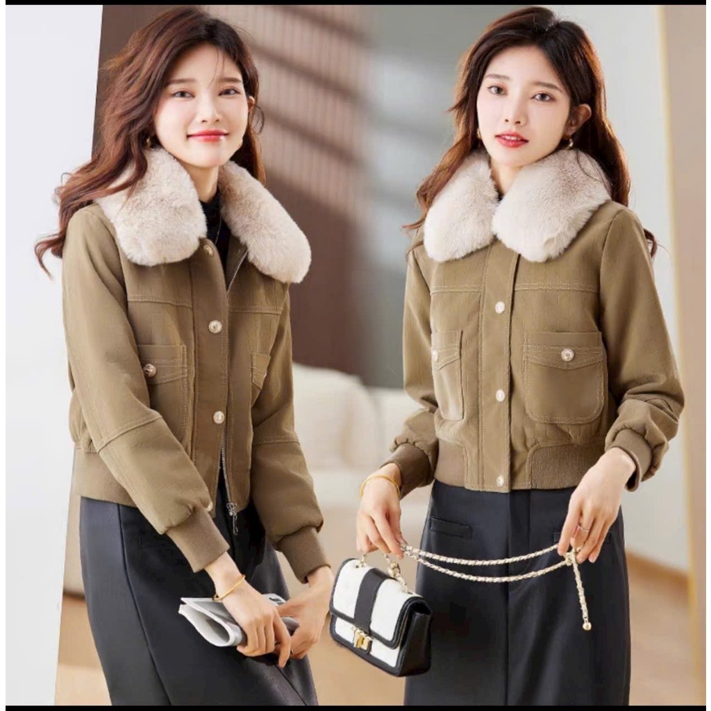 ÁO KHOÁC DA LÓT LÔNG HÀNG QUẢNG CHÂU