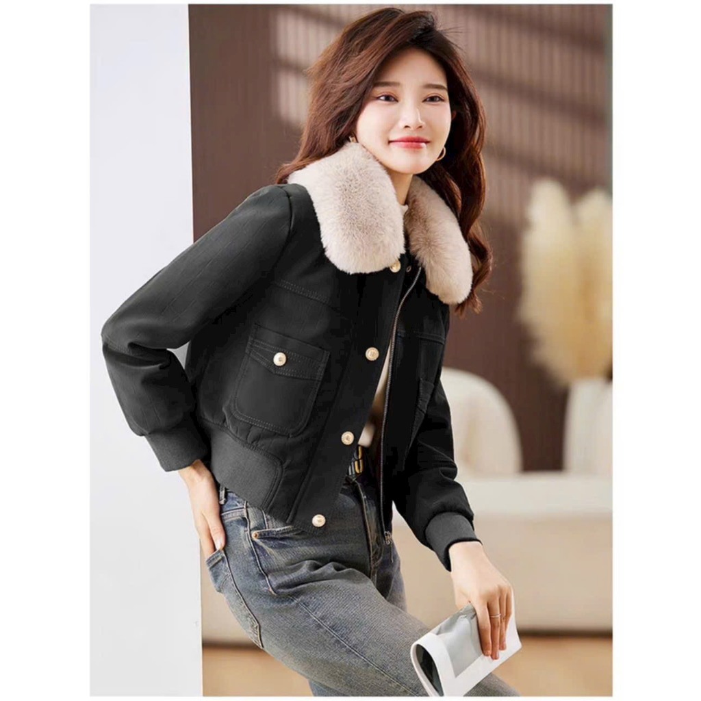 ÁO KHOÁC DA LÓT LÔNG HÀNG QUẢNG CHÂU