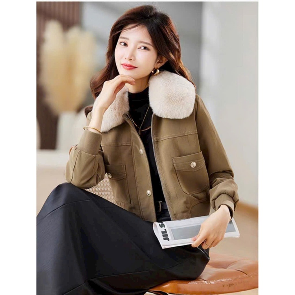 ÁO KHOÁC DA LÓT LÔNG HÀNG QUẢNG CHÂU