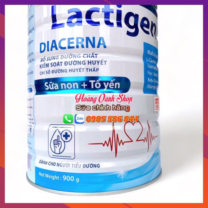 Sữa Lactigen Diacerna 900g - Dinh dưỡng dành cho người tiểu đường
