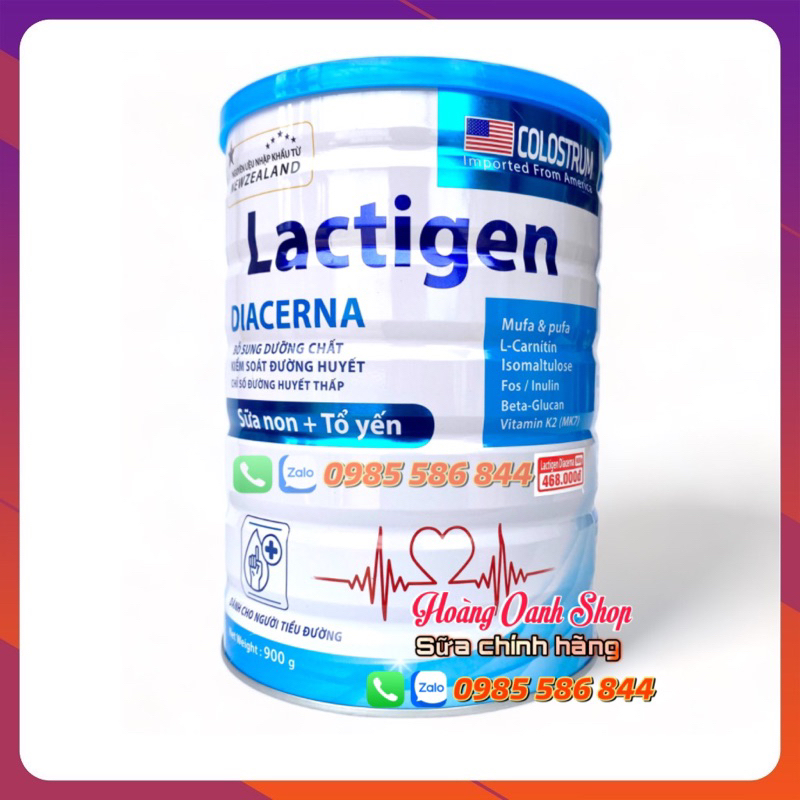 Sữa Lactigen Diacerna 900g - Dinh dưỡng dành cho người tiểu đường