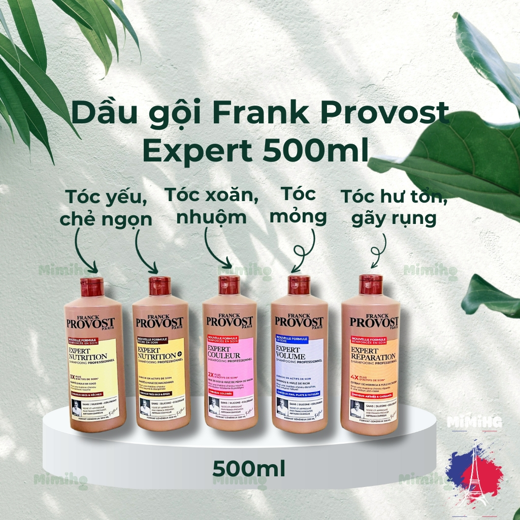 Dầu gội/ xả Frank provost expert mẫu mới chai 500ml hàng Pháp dòng chuyên dùng trong salon Pháp_MiMi HG