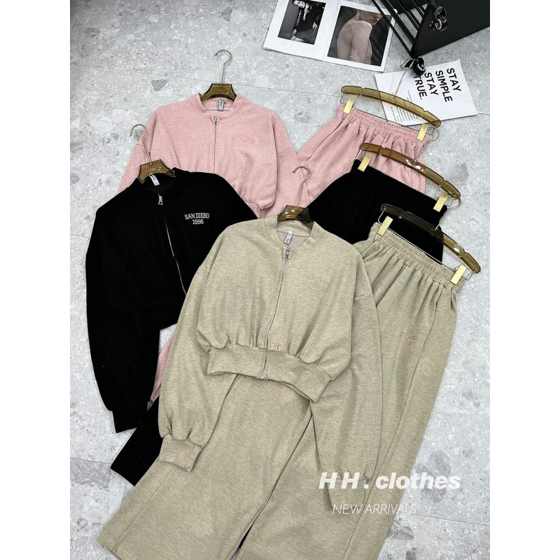 Set Len 3 Món Quần Suông Siêu Xinh