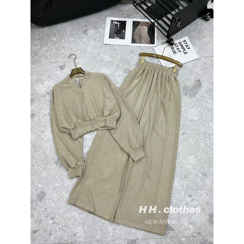 Set Len 3 Món Quần Suông Siêu Xinh
