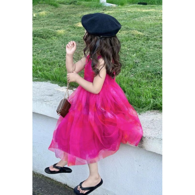 Đầm váy ren công chúa 3 tầng cao cấp haivanco bé gái từ 10 đến 40 kg mềm mại và thoáng mát đi chơi đi tiệc đều đẹp