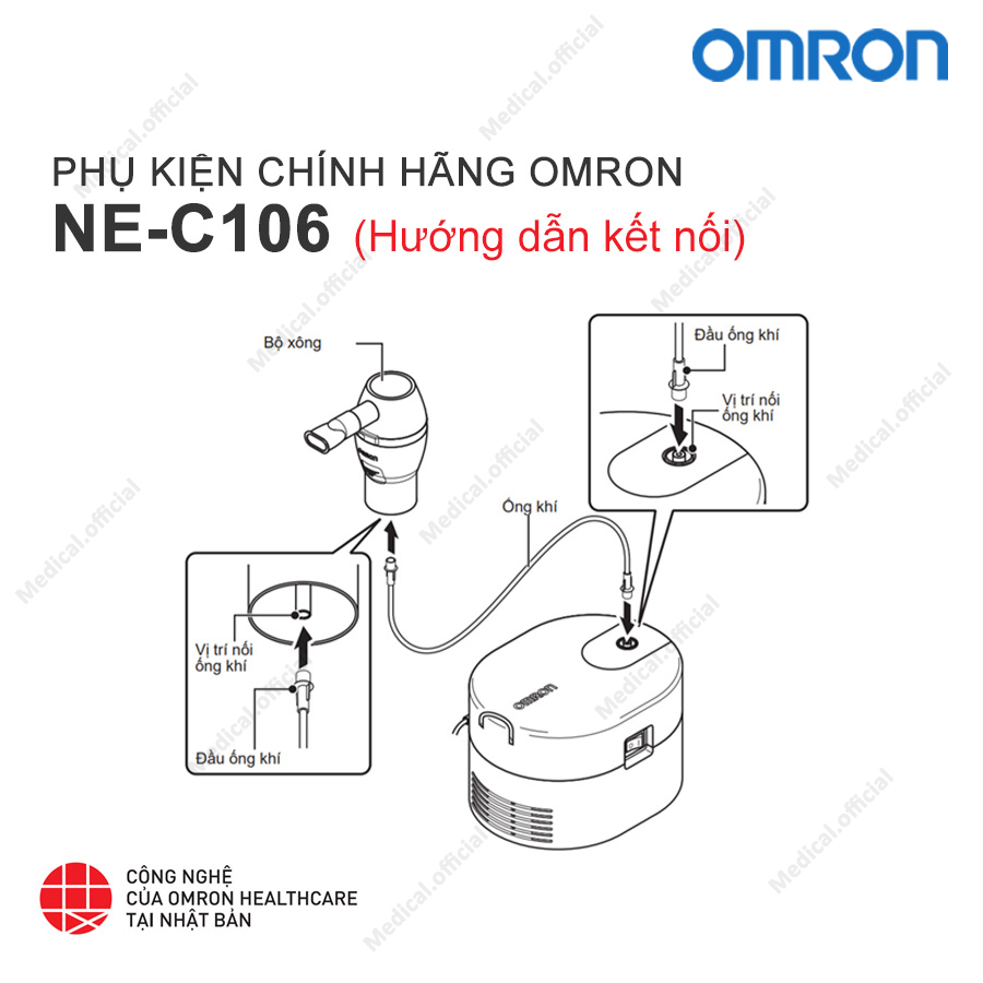 Phụ kiện máy xông OMRON NE-C106 - Chính hãng OMRON