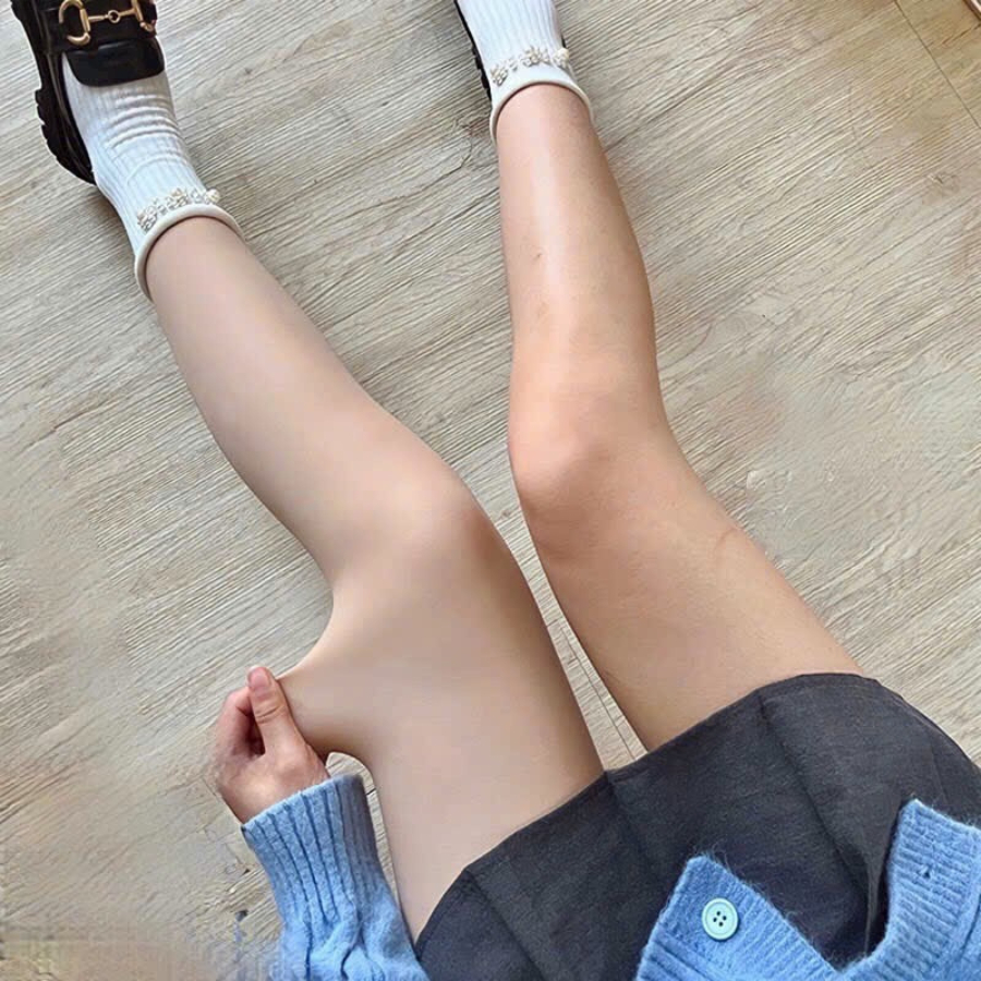 Quần tất 3D màu da thật chân siêu xịn sò chống nắng tránh rét che khuyết điểm