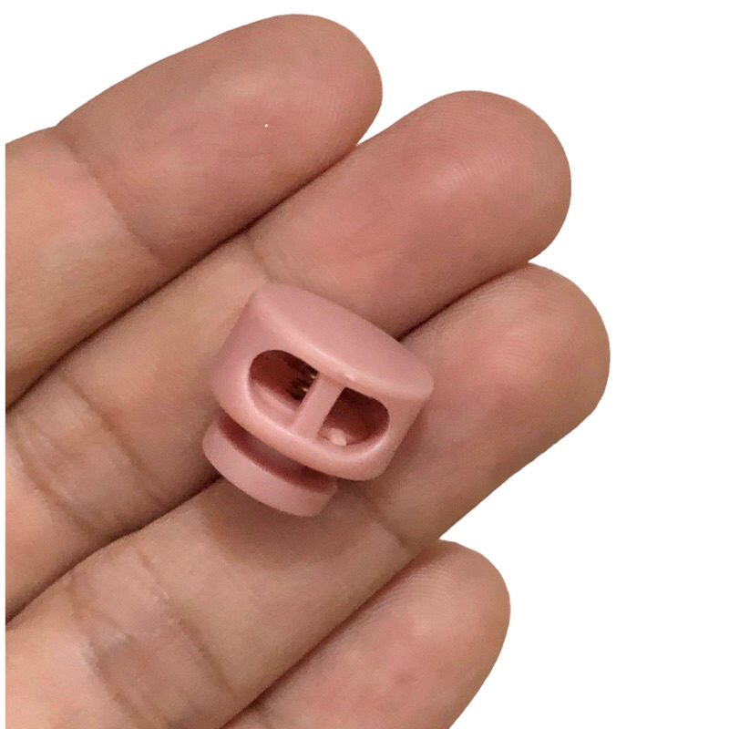 5 cái - Nút chặn nhựa tròn sử dụng chặn dây rút áo khoác + balo + giày, trang trí, cố định đầu dây