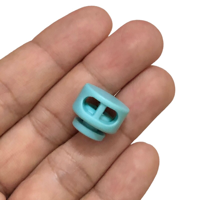 5 cái - Nút chặn nhựa tròn sử dụng chặn dây rút áo khoác + balo + giày, trang trí, cố định đầu dây