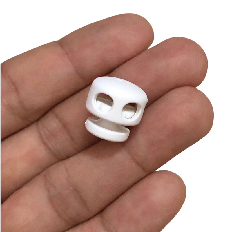 5 cái - Nút chặn nhựa tròn sử dụng chặn dây rút áo khoác + balo + giày, trang trí, cố định đầu dây