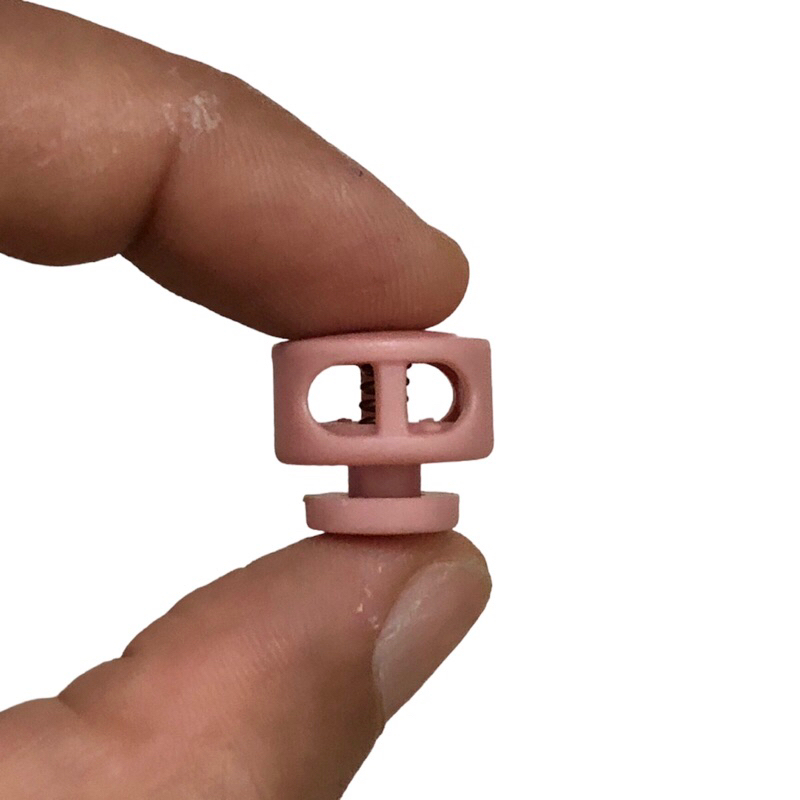 5 cái - Nút chặn nhựa tròn sử dụng chặn dây rút áo khoác + balo + giày, trang trí, cố định đầu dây