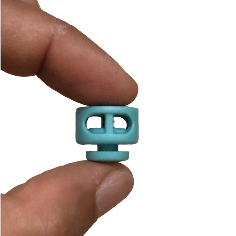 5 cái - Nút chặn nhựa tròn sử dụng chặn dây rút áo khoác + balo + giày, trang trí, cố định đầu dây