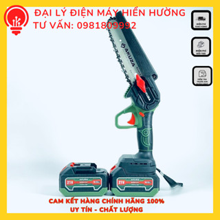 Máy cưa pin, cắt cành cây chạy pin, cưa xích cầm tay AKUZA