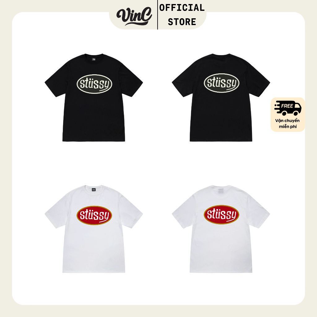 Áo thun Stussy Pitstop unisex - CÓ SẴN
