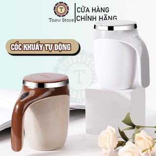 Cốc tự khuấy inox 🔥FREESHIP🔥 Ly tự khuấy lắp pin pha cà phê kiêm cốc giữ nhiệt
