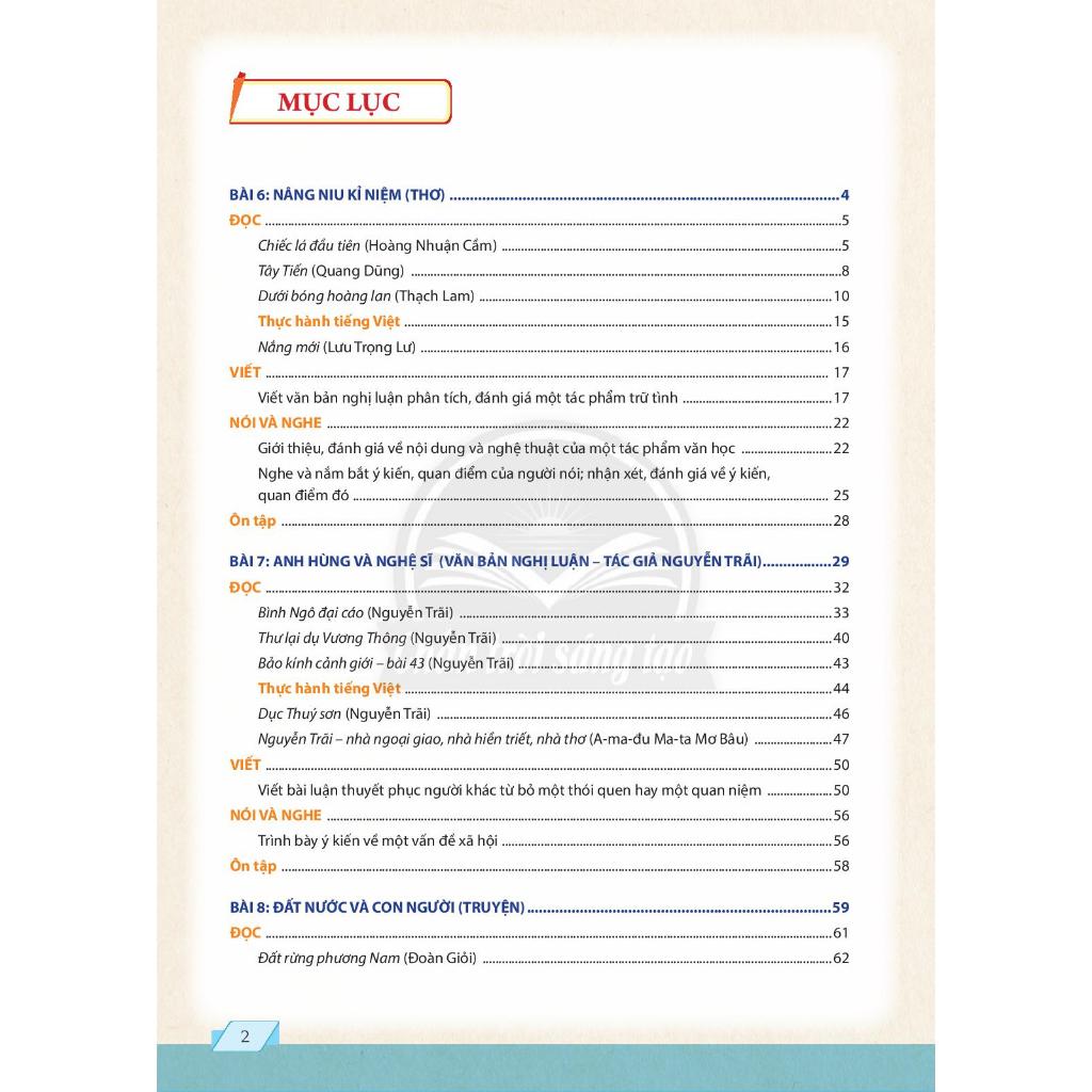 Sách học sinh – Ngữ Văn Lớp 10 - Tập hai – Chân trời sáng tạo