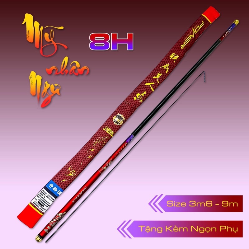 Cần Câu Tay Mỹ Nhân Ngư 8H Chuyên săn hàng tải cá lớn tặng Ngọn Phụ