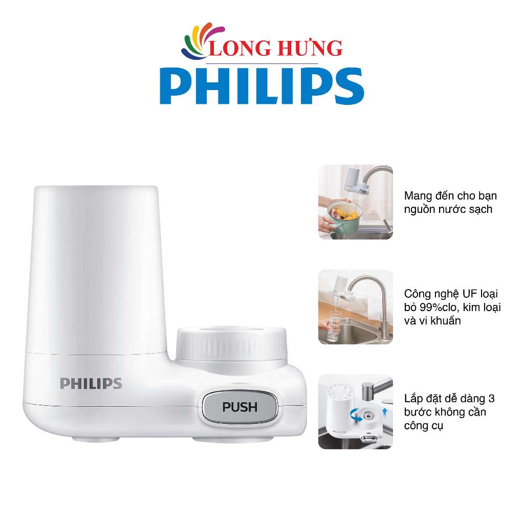 Bộ lọc nước tại vòi Philips AWP3753/98 - Hàng chính hãng