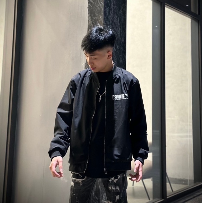 Áo khoác gió DSQ icon chữ in sau lưng siêu đẹp_Áo khoác gió nam cao cấp