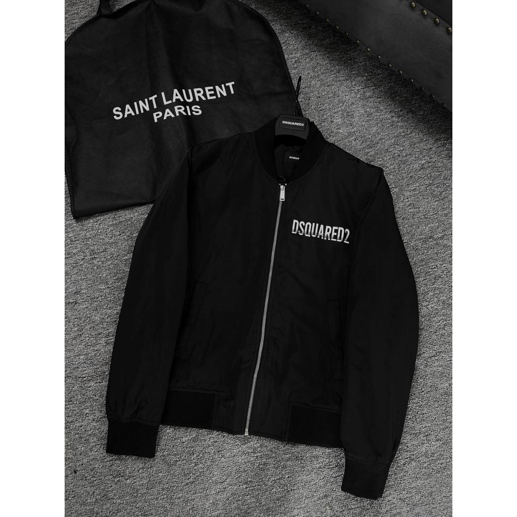 Áo khoác gió DSQ icon chữ in sau lưng siêu đẹp_Áo khoác gió nam cao cấp