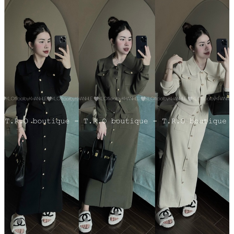Set len 2 túi khuy đồng QC