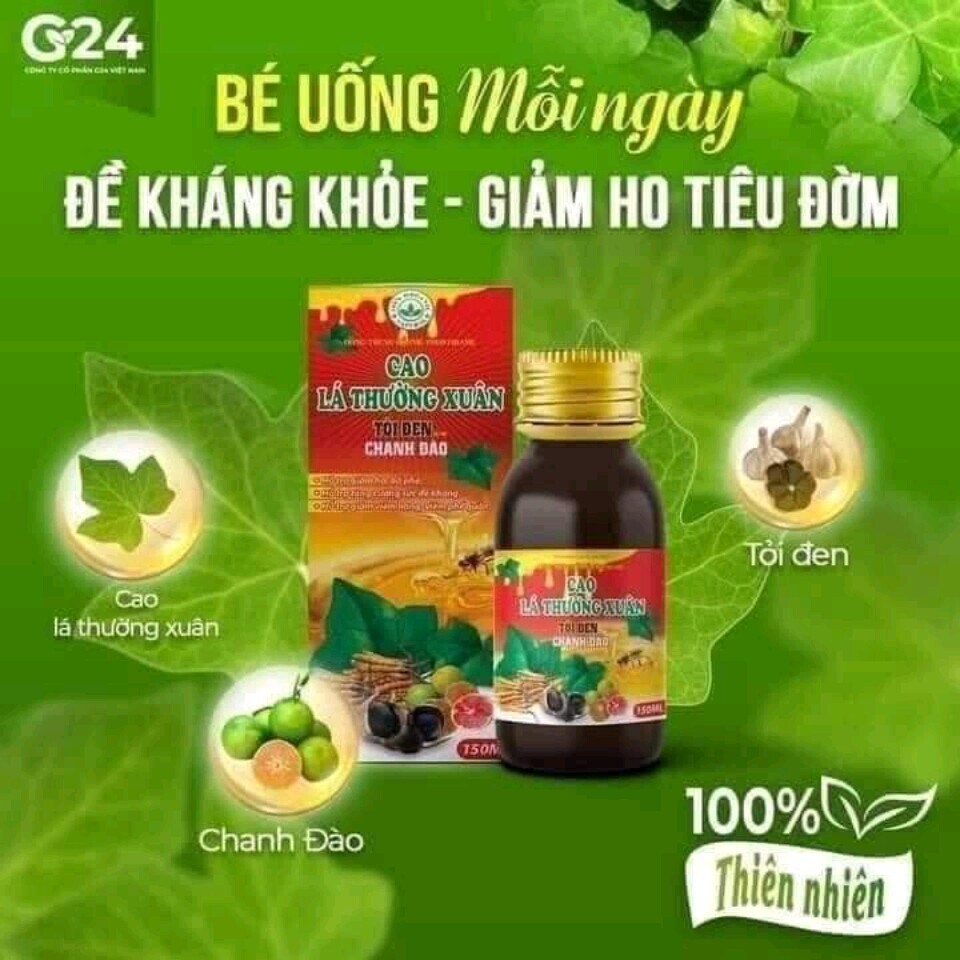 Cao lá thường xuân tỏi đen chanh đào