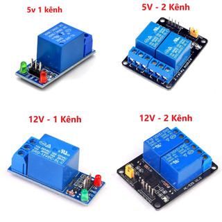 Module relay 5vdc 12vdc 1 kênh 2 kênh - mạch relay 5v 12v 1 kênh 2 kênh, rơ le 5v 12v , relay