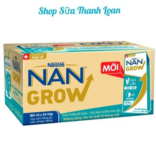 [HSD T4-2025] [Mẫu Mới] COMBO Thùng 32 Hộp Sữa Dinh Dưỡng 180ml Pha Sẵn Nan Grow.