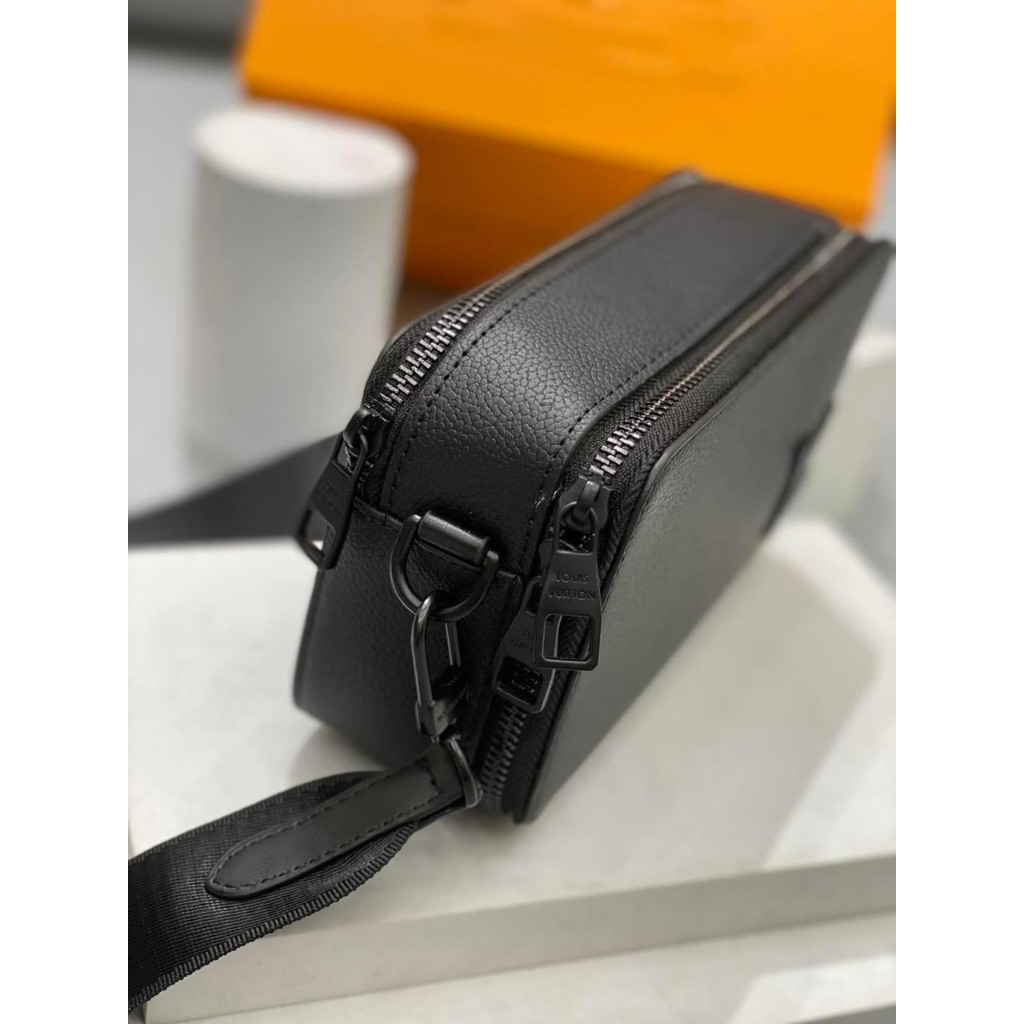 Túi đeo chéo hộp vuông L.V thời trang nam unisex