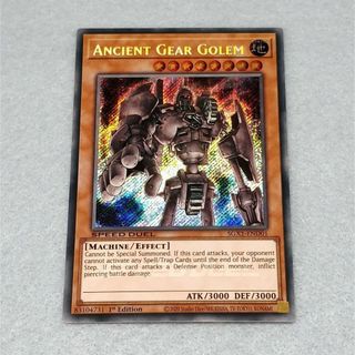 [ Dưa Hấu Yugioh ] Lá bài thẻ Ancient Gear Golem - secret Rare - Tặng bọc bài nhựa bảo quản